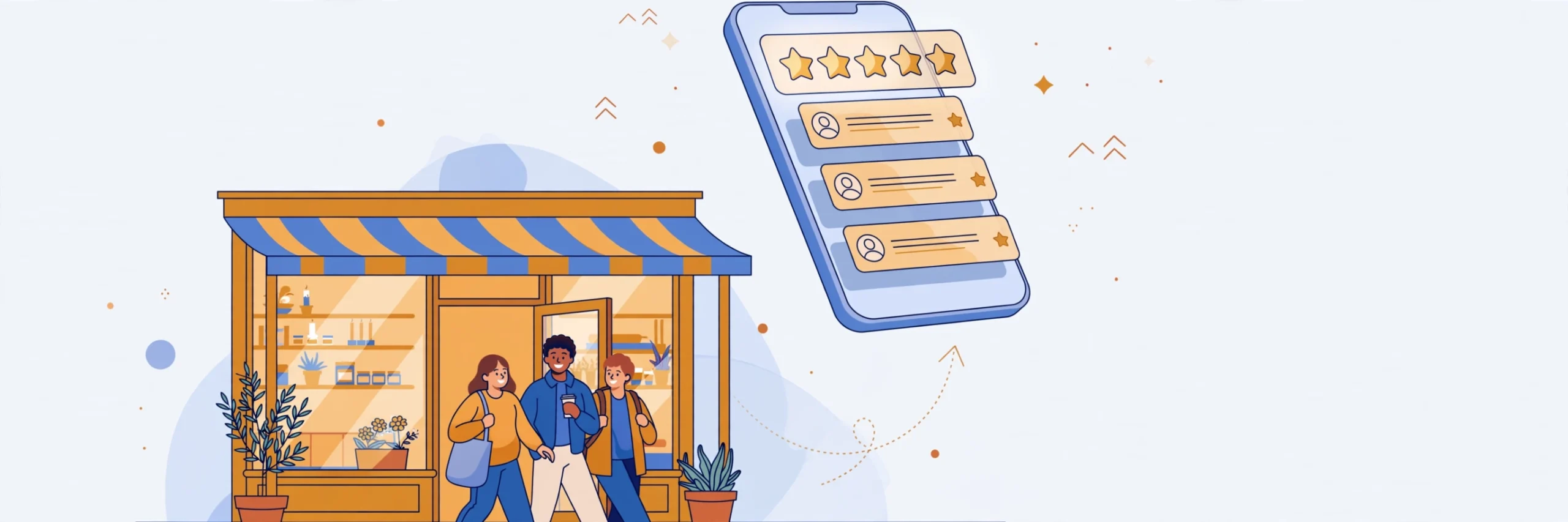 Good reviews bring more customers through the door