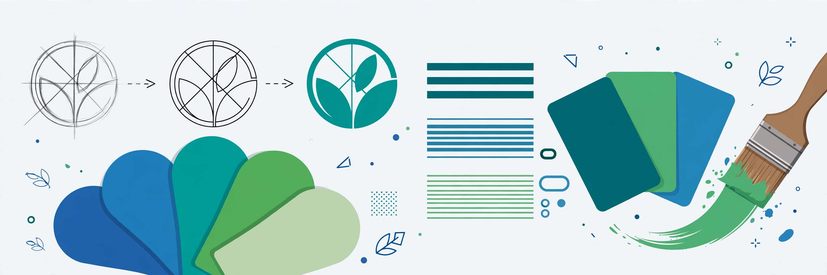 Branding and graphic design illustration