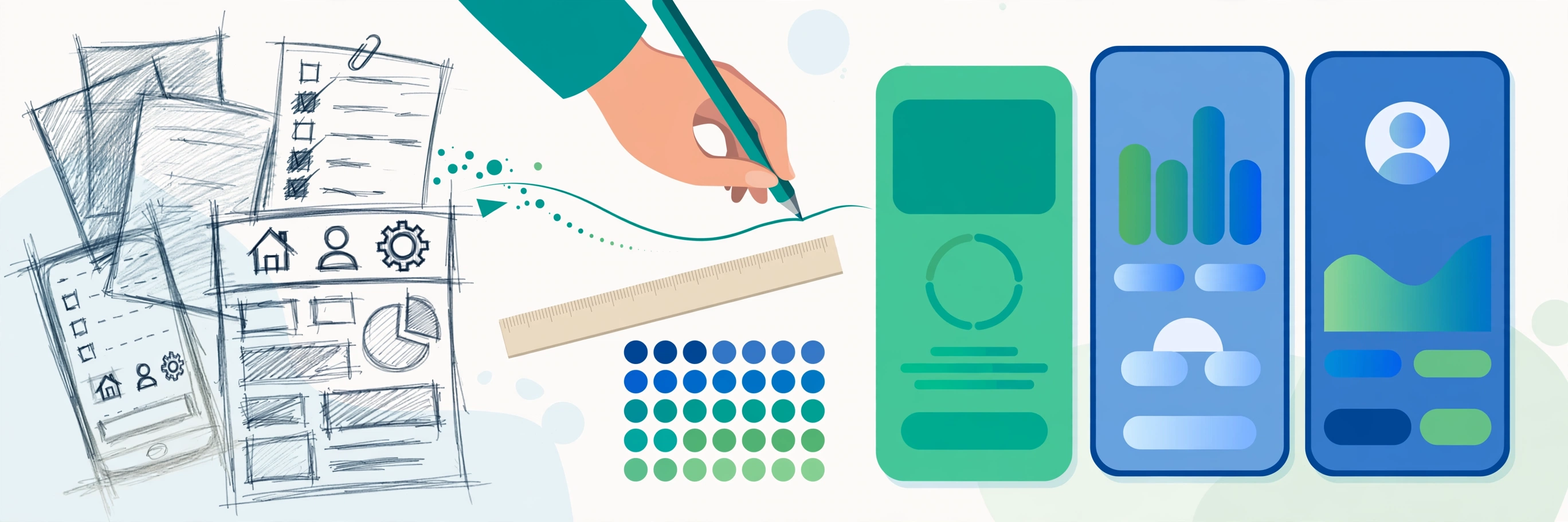 UI UX design illustration
