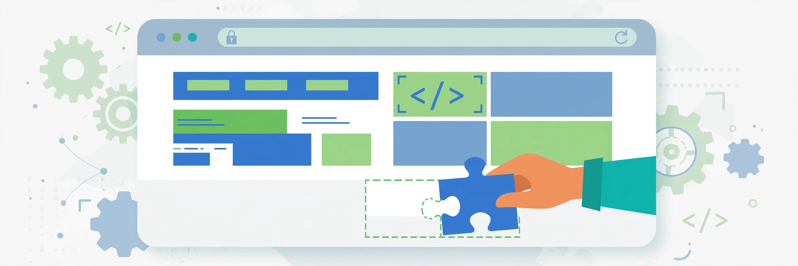 Web development illustration