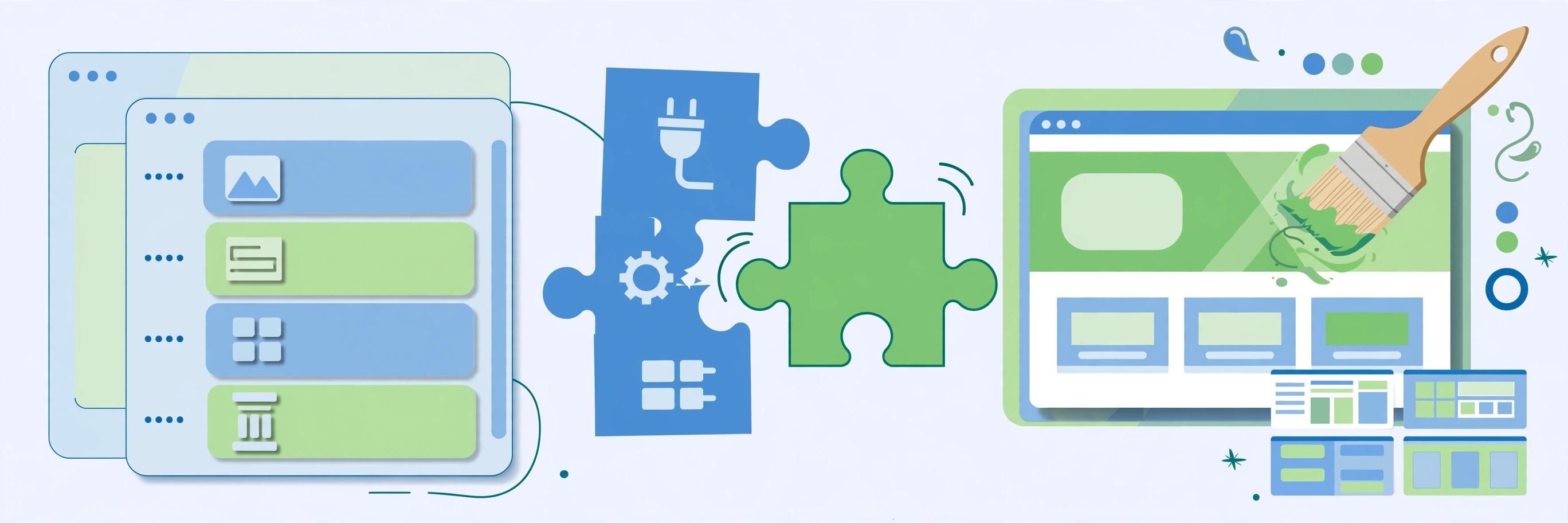 WordPress development illustration
